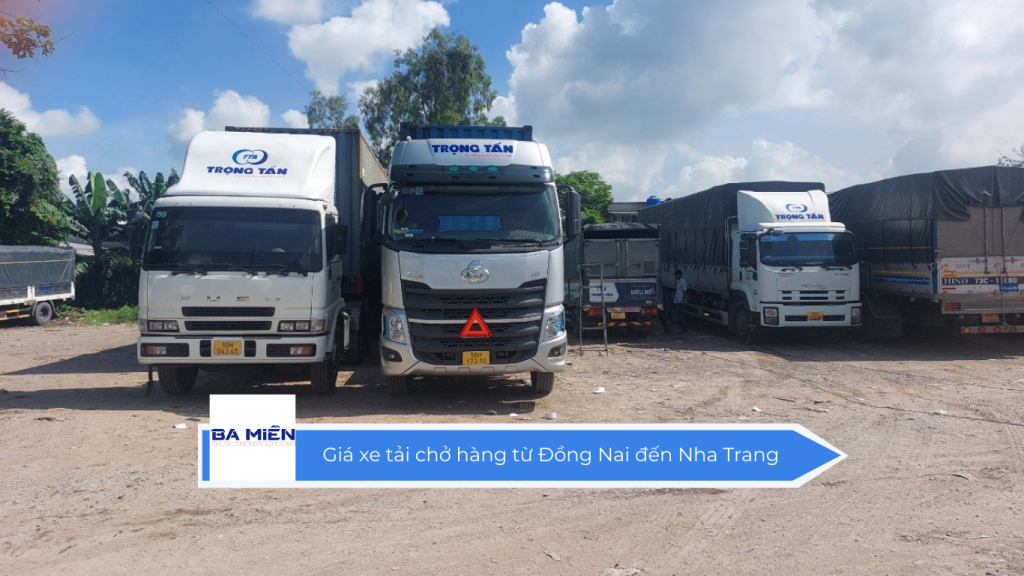 Giá xe tải chở hàng từ Đồng Nai đến Nha Trang