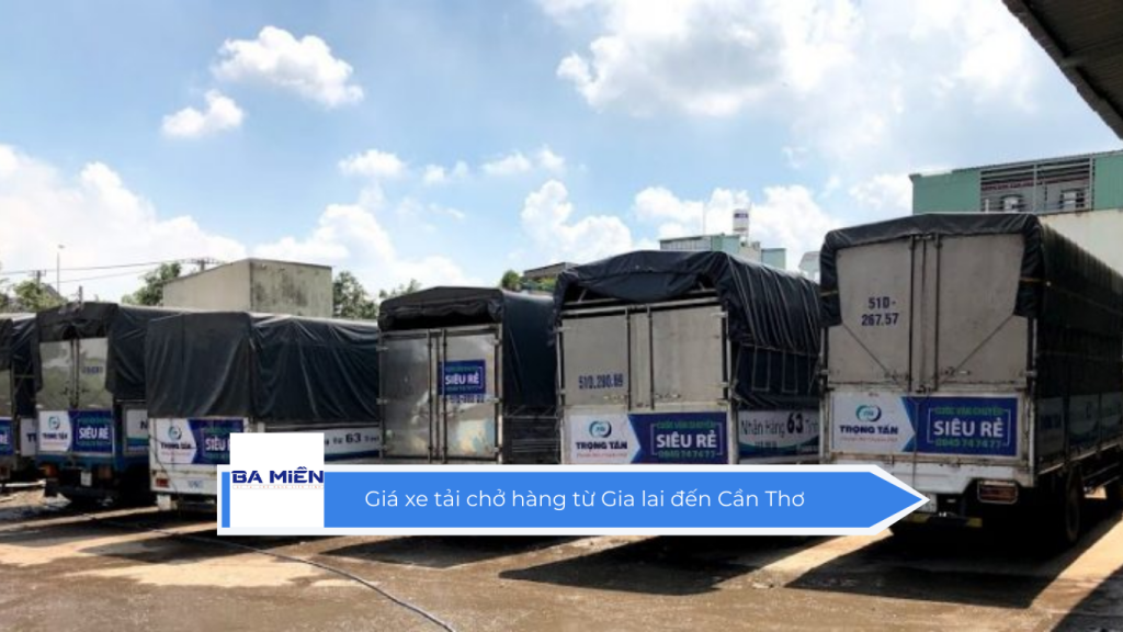 Giá xe tải chở hàng từ Gia lai đến Cần Thơ