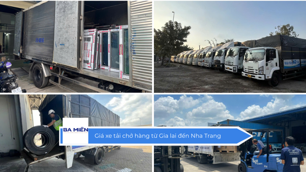 Giá xe tải chở hàng từ Gia lai đến Nha Trang