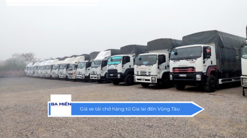 Giá xe tải chở hàng từ Gia lai đến Vũng Tàu