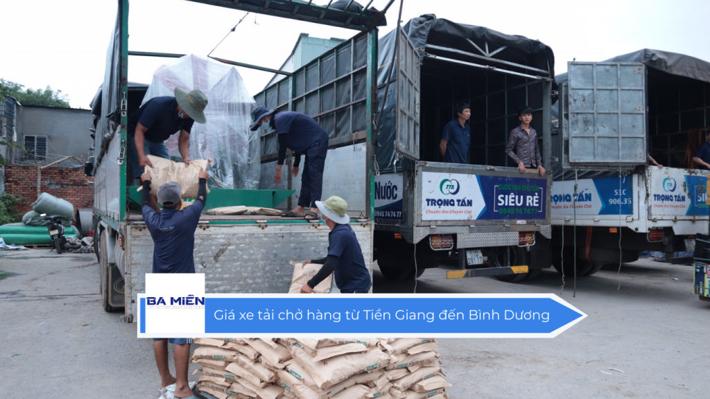 Giá xe tải chở hàng từ Tiền Giang đến Bình Dương