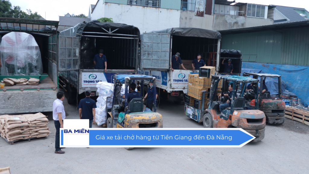 Giá xe tải chở hàng từ Tiền Giang đến Đà Nẵng
