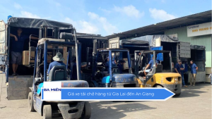 Giá xe tải chở hàng từ Gia Lai đến An Giang