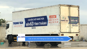 Giá xe tải chở hàng từ Gia Lai đến Bạc Liêu