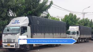 Giá xe tải chở hàng từ Gia lai đến Kon Tum